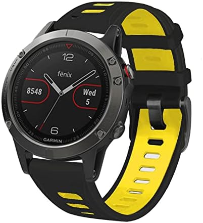 AXTI Quick Fit Silicon Watchband 26mm pentru Garmin Fenix ​​7X 6X Pro/5x Plus/3 HR/Enduro/Descent MK1 MK2 MK2I curea de ceas