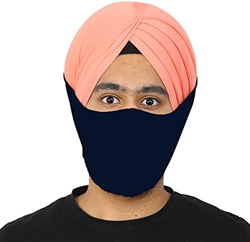 Bumbac turban reutilizabil careo mască pentru față și barbă-pachet de 3 de la Indian Collectible
