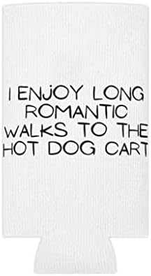 Bere can cu mânecă mai rece hilar, mă bucur de plimbări romantice lungi hotdog mezeluri foodie humor the teckel doggie pooch