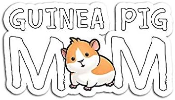 Guinea Pig Mom Lover - Sticker Graphic - Auto, perete, laptop, celulă, autocolant de camion pentru ferestre, mașini, camioane