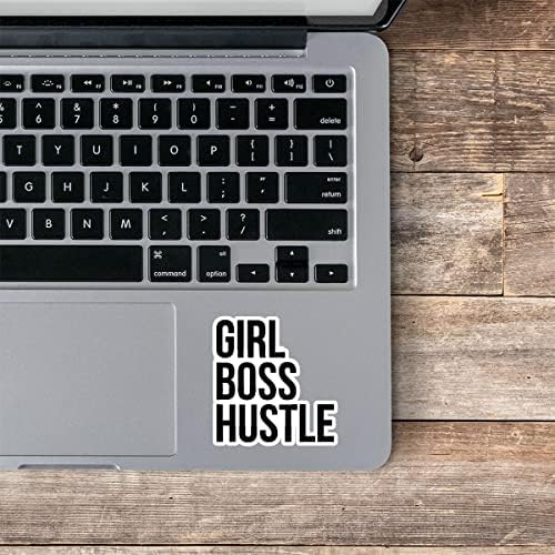 Girl Boss Hustle Sticker Citate motivaționale Autocolante-Autocolante pentru laptop-2,5 inci Decal de vinil-Laptop, telefon,