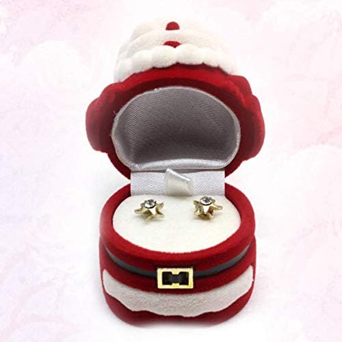 Toyandona Colier Bijuterii cutii de Crăciun cu cutie de logodnă Moș Crăciun Claus Bijuterii de nuntă Cercei Cercei Monedă Cercei