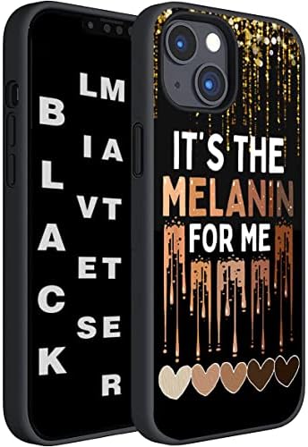 Este Melanin pentru mine Melanat Black Lives Matter Hearts Telefon Compatibil cu iPhone 14 13 12 11 Pro Max 8 6 Plus Samsung