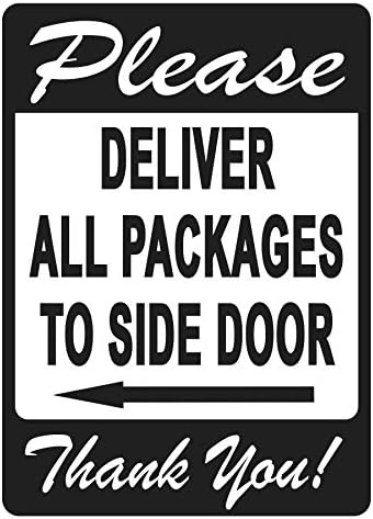 Livrați toate pachetele la semnul ușii laterale-un memento plăcut pentru a le urmări, design viu plus protecție UV pentru a