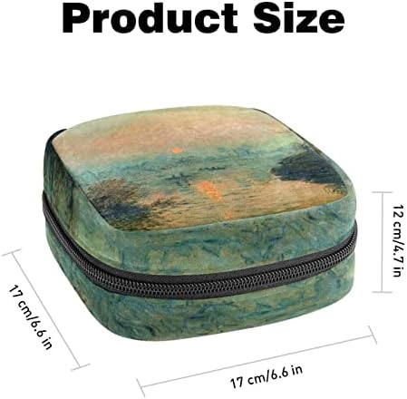 Geanta de depozitare a șervețelului sanitar, geanta de epocă, geanta tamponului, geanta de machiaj, peisajul