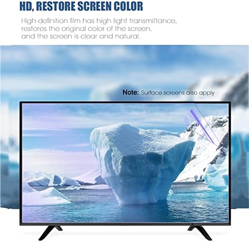 Protector de ecran TV Anti Blue Light Kelunis, film anti-Glare Anti zgârieturi ameliorează oboseala ochilor pentru LCD, LED,