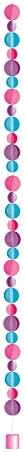 Amscan Balloon Tail 3d Dots-Pastel Party Suppdiți, 6 ', multi