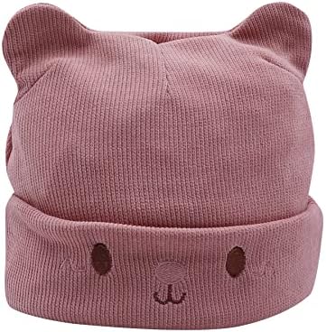 Femei adolescente fete tricotate pisică pisică pălărie de beanie iarnă în aer liber, capace de cranii de schi externe