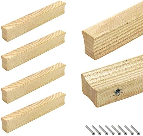 Honjie sertar 5.90 /150 mm lungime solidă Solid din lemn de bucătărie din lemn de bucătărie dulap hardware Hardware cu șurub, 4pcs