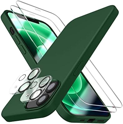 Dssairo [5 în 1 pentru iPhone 12 mini husă 5.4, cu Protector de ecran cu 2 pachete + Protector de lentile pentru cameră cu