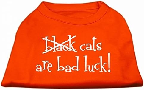 Produse pentru animale de companie Mirage Pisicile negre sunt cămașă cu imprimeu cu ghinion, 3x, portocaliu, portocaliu