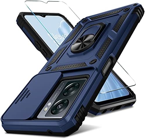 Carcasă Janmitta OnePlus Nord N300 5g încorporată în capacul obiectivului camerei Slide și Protector de ecran,husă de protecție