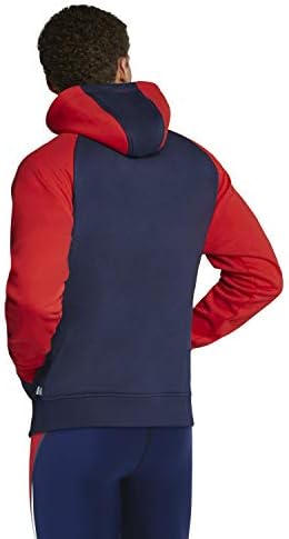 Panouri de hanorac masculin Speedo Echipa de jachetă cu glugă cu fermoar complet, roșu/alb/albastru, mic