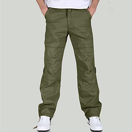 Pantaloni pentru bărbați, pantaloni de marfă elastică casual pentru bărbați Pantaloni de drumeție antrenament joggers pantaloni