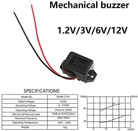 2buc 33.5 * 15mm electronice Buzzer alarma mecanice Buzzer constantă ton sunet Beeper 1.2 V / 3V / 6V / 12V
