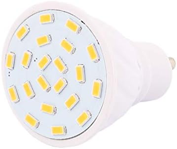 Nou Lon0167 220V GU10 LED lumina 3W 5730 SMD 21 LED-uri Spotlight jos bec alb cald (220V GU10 LED 3W 5730 SMD 21 LED-Lampenlampe