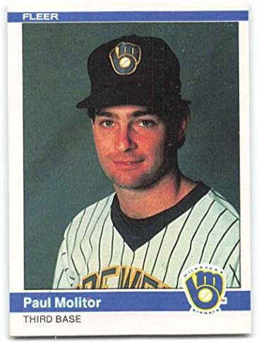 1984 Fleer 207 Paul Molitor NM+ Milwaukee Brewers Baseball