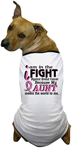Cafepress în luptă pentru că tricoul pentru câini pentru cancer de sân, îmbrăcăminte pentru animale de companie, costum de câine amuzant
