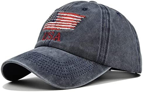 Statele Unite ale Americii șapcă de Baseball american Flag pălării pentru bărbați femei Retro Vintage spălate în dificultate