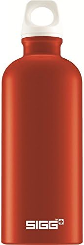 SIGG ELEMENTS Sticlă de apă metalică, portocaliu/roșu