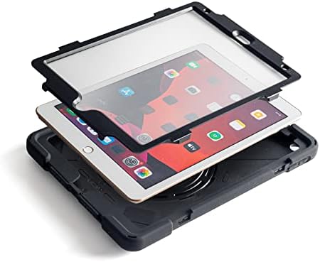 Techair Classic Pro - Carcasă de protecție pentru tabletă - Rugged - Silicon, Policarbonat - Negru - 10,2 - Pentru iPad de