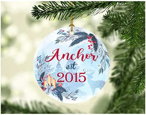 Cadou pentru Anchor Est 2015 Ornamente de Crăciun cu nume de muncă New Anchor Ornament Tree Arbore de Crăciun decor pentru