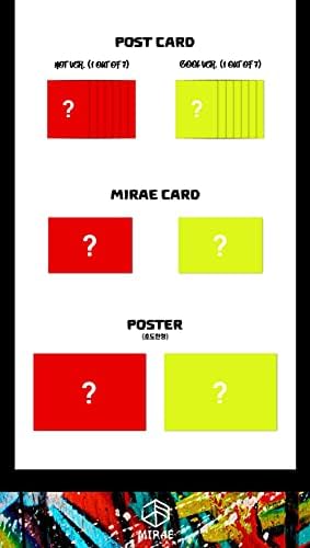 Mirae Splash 2nd Mini Album 2 Versiune Set CD+1P Poster+Photobook+1P Photocard+1P Card Polaroid+1p Card unitate+1p Poștal+1P MIARE Card+Mesaj Set Photocard+Urmărirea KPOP sigilată