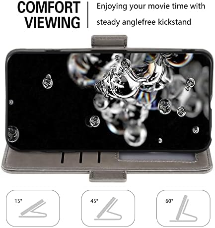 Asuwish compatibil cu Samsung Galaxy S20 Ultra Glaxay S20ultra 5g portofel caz temperat sticlă ecran Protector Flip încheietura