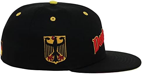 Inele & amp; Crwns Germania țară mândrie Logo-ul montat plat Bill Cap blk