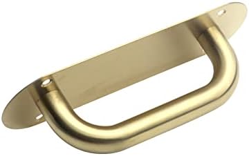 Wdonay 2pcs Staines Oțel Mânerul Pull Gold Sliding Ușă Trageți mânerul dulapului dulapului ușii Hardware mâner ușă cu șuruburi, rotund, 7,87 x 2,56