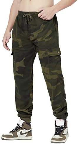 Fashion Men Casual Cargo Panouri - jogginguri de camuflaj pentru bărbați pantaloni de antrenament în aer liber cu buzunar