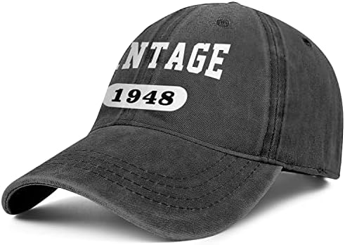 75 de ani Cadouri pentru bărbați femei pălării 75 Vintage 1948 brodate Baseball Cap