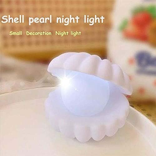 CHDHALTD LED Shell Pearl Night Light, Shell Pearl Night Light noptieră lampă de noapte dormitor, lampă de masă lampă de noapte