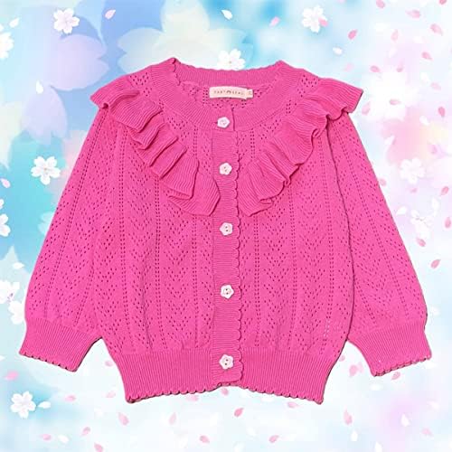 Fete tricotate cardigan bebeluș pentru fete pentru fete pulover de închidere pentru tricotaje pentru fetiță 2-6 ani