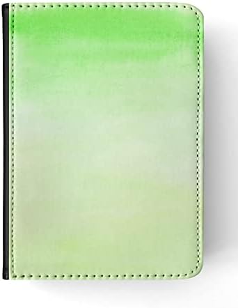 Green Watercolor Art Flip Tablet Husa pentru Apple iPad Mini