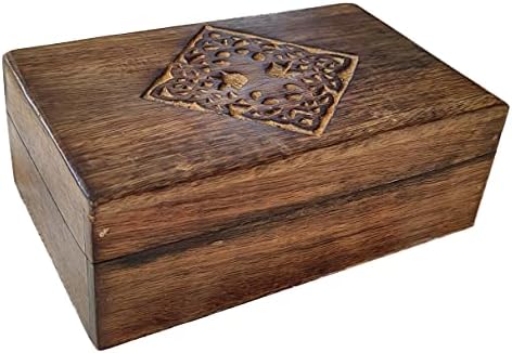 Cutie de bijuterii din lemn Sharvgun cutie de Dragon cutie de depozitare cu un compartiment organizator de bijuterii pentru