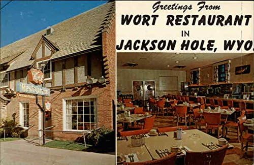 Restaurant wort Jackson, Wyoming Wy Original Vintage Postcard