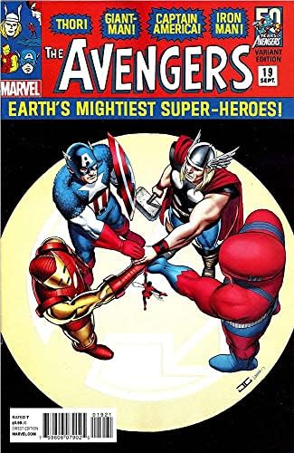 Avengers 19A VF / NM; carte de benzi desenate Marvel / Jonathan Hickman
