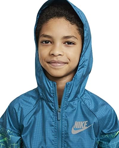 Jacheta de vânt cu glugă de băieți Nike