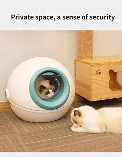 SLATIOM Space Capsule complet închise pisici Litter Box super Mare detașabil pisici Potty Splash dovada Pet produse