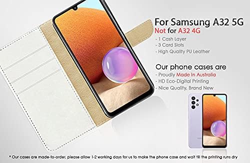 pentru Samsung A32 5G numai, pentru Samsung Galaxy A32 5G numai, proiectat Flip portofel telefon caz de acoperire, A24586 Beauty