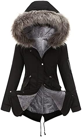 Foviguo Coat lung pentru femei, paltoane de nuntă pentru femei cu mânecă lungă rece Xmas o linie confortabilă cu haina de capac de confort gros