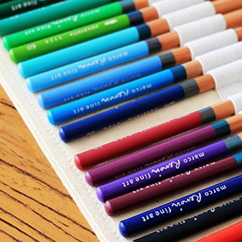 Nuobesty Color Creioane 3pcsbag Simplu depozitare simplă Student Organizator Portabil în stil Artă Găuri Stationare Școală