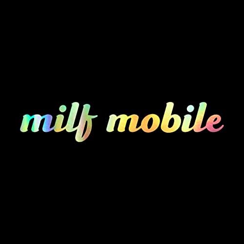 MILF Mobile Decal Vinil Auto autocolant auto Laptop pentru camion auto | Holografic | 8 x 1,5