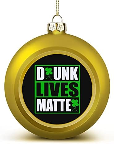 Beat Lives Matter Christmas Ball Ornamente agățate Xams Decorația copacilor pentru petrecerea de vacanță