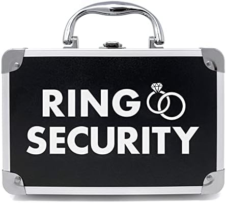 Inelul LEGEND inel de securitate inel purtător servietă cu fante căptușite pentru a ține Inele-cadouri Purtător inel-verighetă
