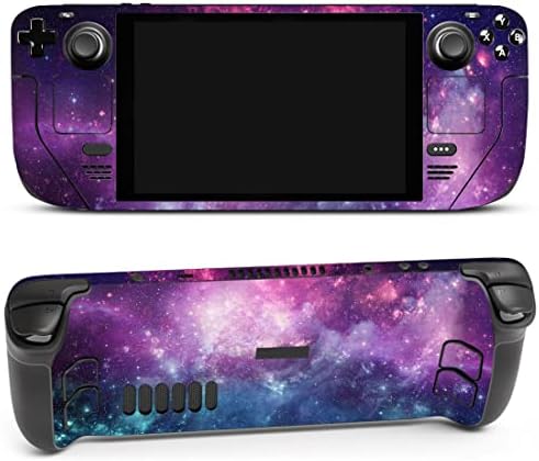 Corp complet vinil piele autocolante Decal Cover pentru Steam Deck Handheld Gaming PC-Purple Space