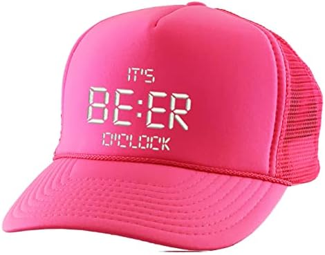 Allntrends I'ts bere ora de camionar pălărie brodată bere capac pentru adulți, reglabil amuzant pălărie beat