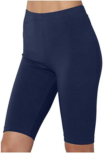 Pantaloni scurți pentru motociclisti pentru femei Leggings la genunchi Fashion Yoga Antrenament Exercițiu Capri pantaloni de