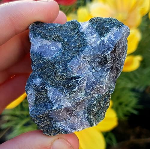 Mystic Merlinite / Indigo Gabbro - un Cluster gradat druzy prime naturale brute cristal vindecare Gemstone Specimen-Mama Pământ